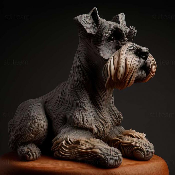 Animals Zwergschnauzer dog